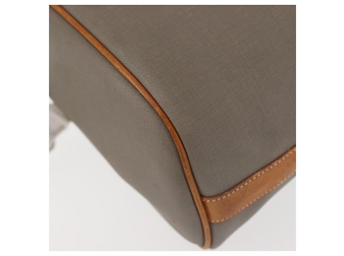 Borsa a Spalla Christian Dior in Pelle PVC Grigia Oro Auth ti3433 Marrone D'oro - vista 15
