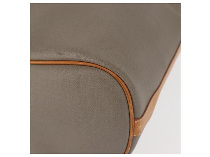 Borsa a Spalla Christian Dior in Pelle PVC Grigia Oro Auth ti3433 Marrone D'oro - vista 17