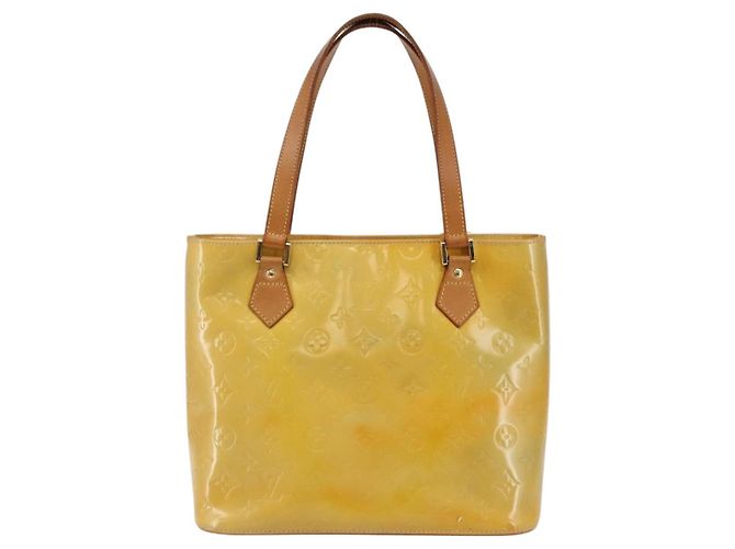 LOUIS VUITTON Borsa a Mano Houston Monogram Vernis Grigio M91053 LV Auth gh955 - vista 13