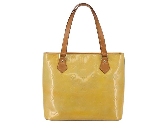 LOUIS VUITTON Borsa a Mano Houston Monogram Vernis Grigio M91053 LV Auth gh955 - vista 2