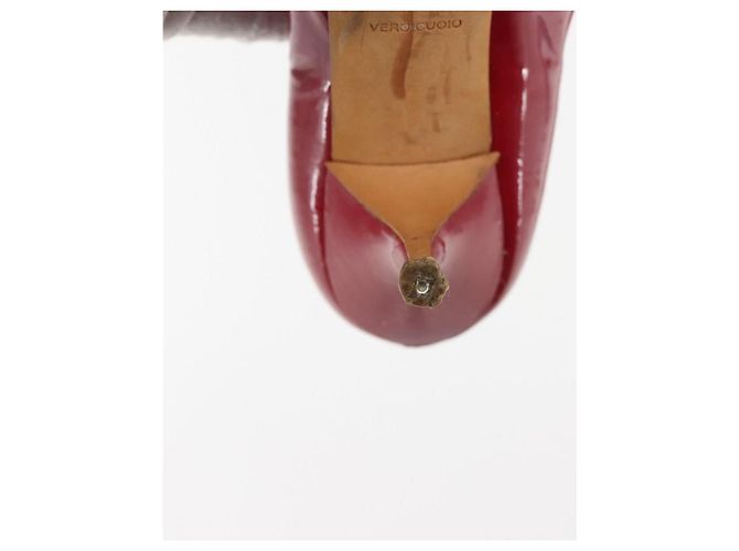 Miu Miu High Heels Lackleder Rot Auth ti3462 - Ansicht 11