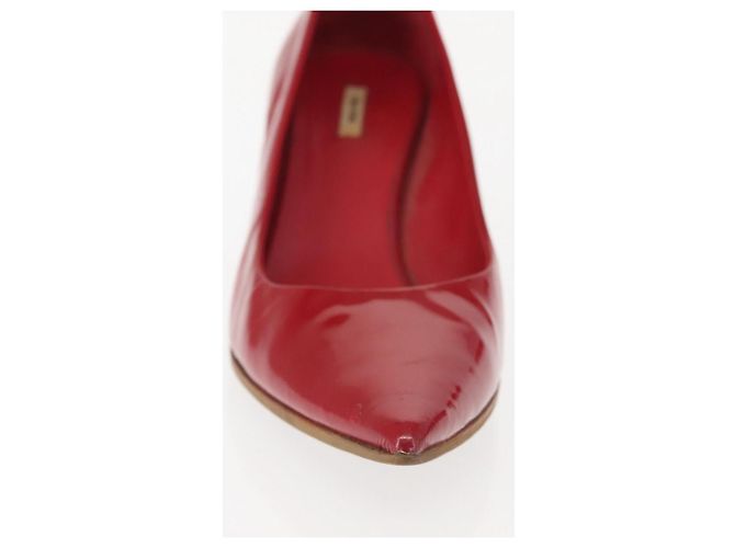 Miu Miu High Heels Lackleder Rot Auth ti3462 - Ansicht 13