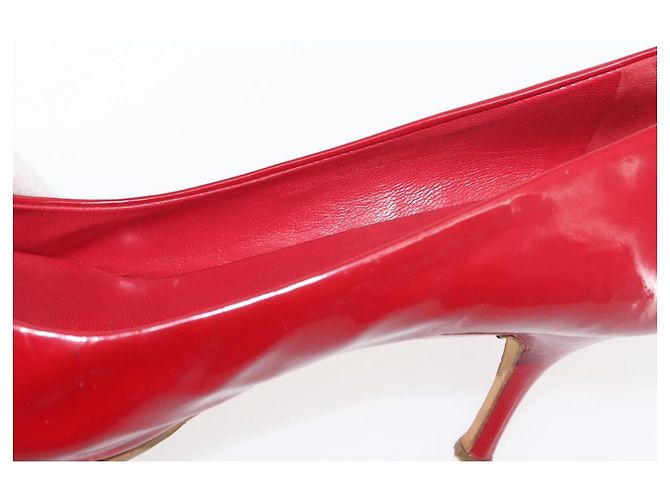 Miu Miu High Heels Lackleder Rot Auth ti3462 - Ansicht 16