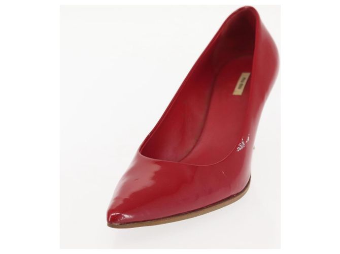 Miu Miu High Heels Lackleder Rot Auth ti3462 - Ansicht 20