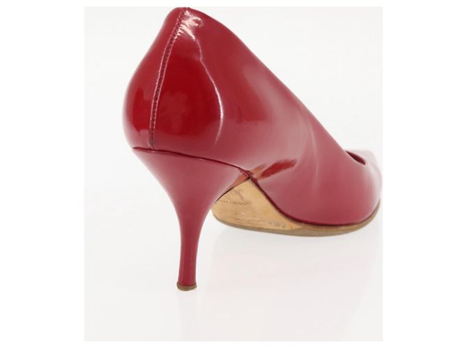 Miu Miu High Heels Lackleder Rot Auth ti3462 - Ansicht 21