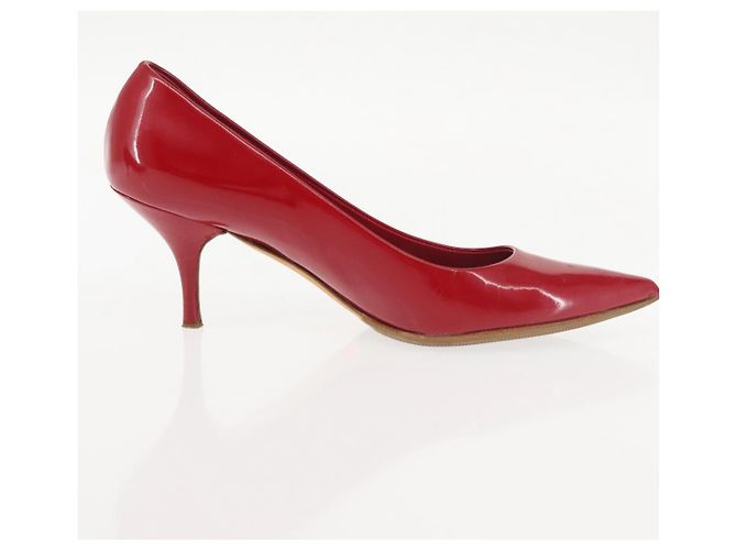 Miu Miu High Heels Lackleder Rot Auth ti3462 - Ansicht 22
