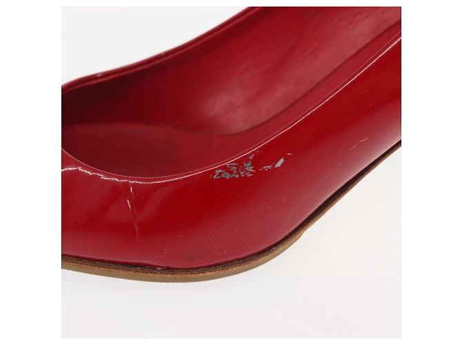 Miu Miu High Heels Lackleder Rot Auth ti3462 - Ansicht 24