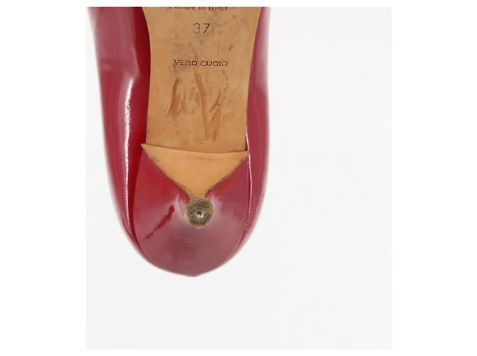 Miu Miu High Heels Lackleder Rot Auth ti3462 - Ansicht 29