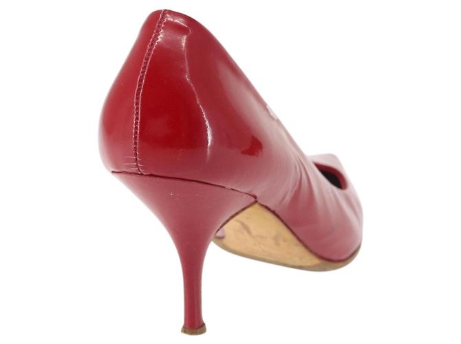 Miu Miu High Heels Lackleder Rot Auth ti3462 - Ansicht 3