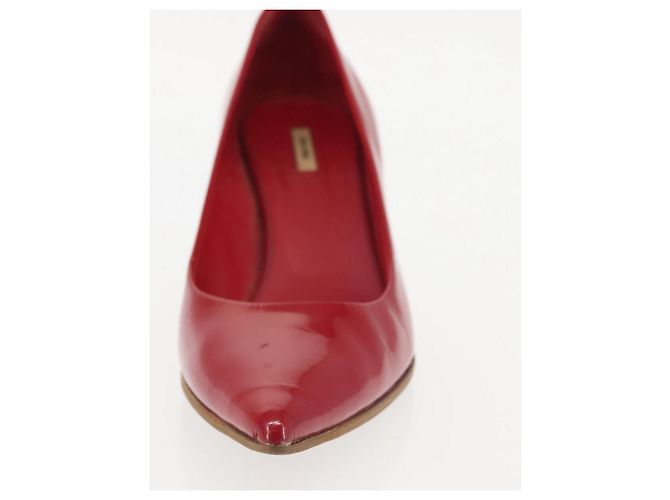 Miu Miu High Heels Lackleder Rot Auth ti3462 - Ansicht 31