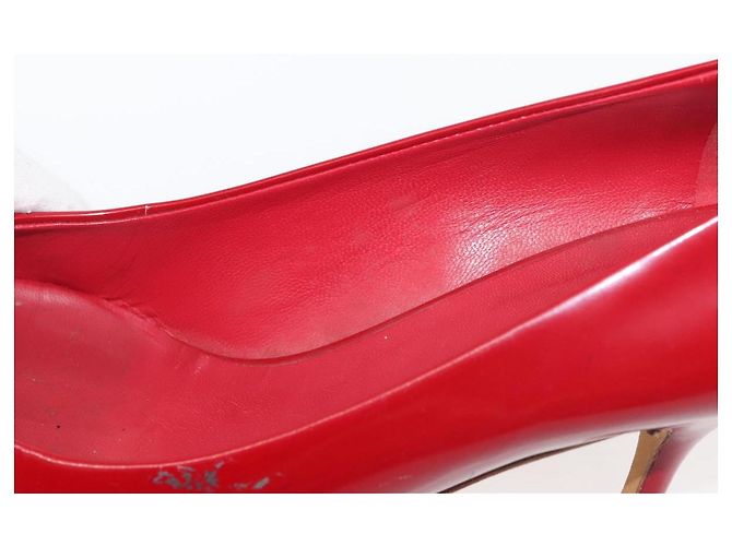 Miu Miu High Heels Lackleder Rot Auth ti3462 - Ansicht 33