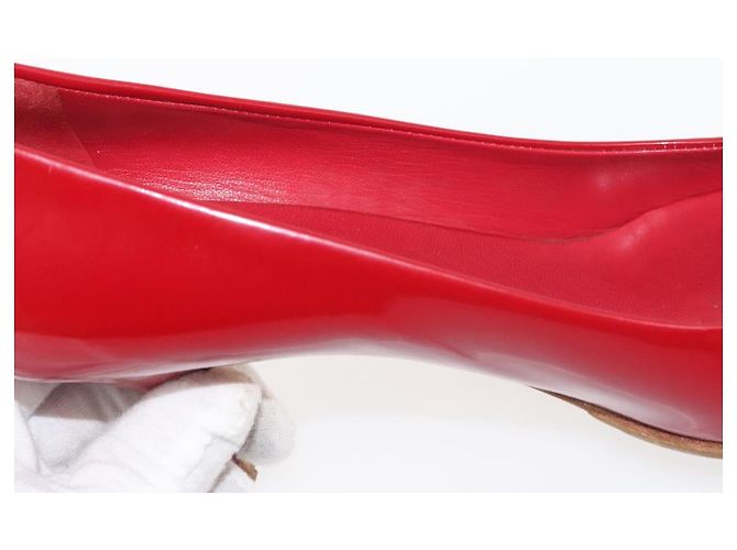 Miu Miu High Heels Lackleder Rot Auth ti3462 - Ansicht 34