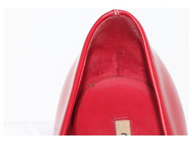 Miu Miu High Heels Lackleder Rot Auth ti3462 - Ansicht 35