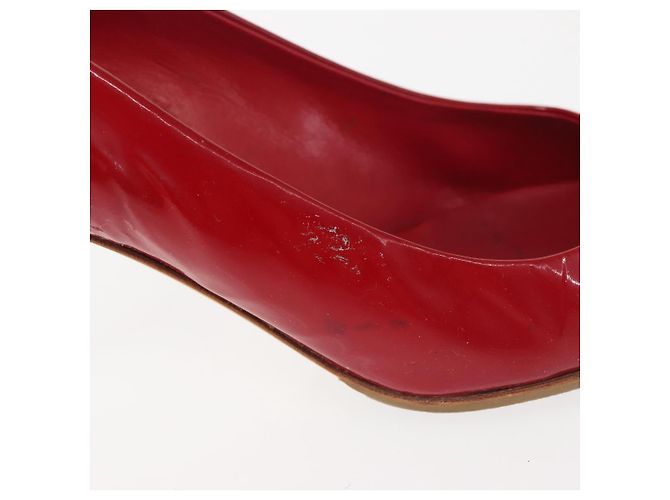 Miu Miu High Heels Lackleder Rot Auth ti3462 - Ansicht 5
