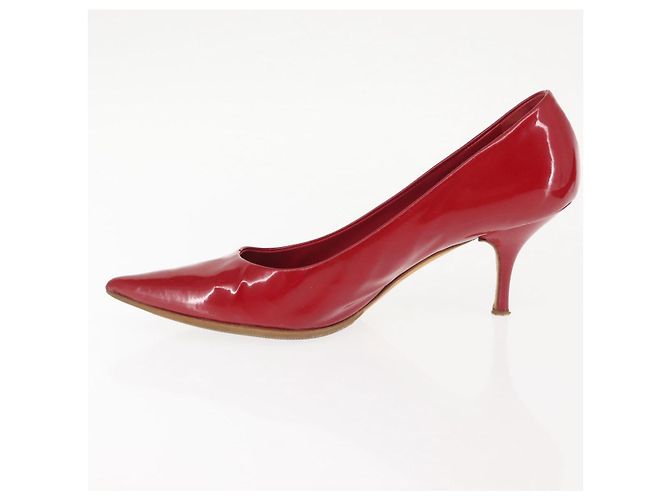 Miu Miu High Heels Lackleder Rot Auth ti3462 - Ansicht 6
