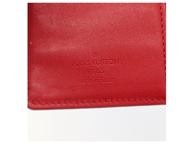 LOUIS VUITTON Cubierta de Planificador PM Monogram Vernis Roja R21003 Auth 145054 - vista 18