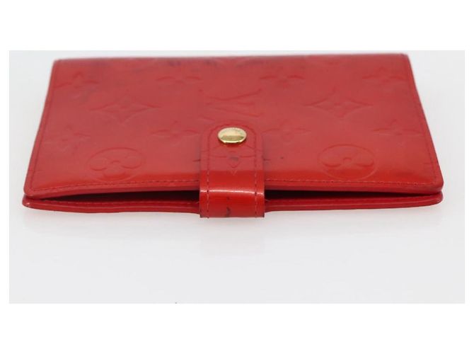LOUIS VUITTON Cubierta de Planificador PM Monogram Vernis Roja R21003 Auth 145054 - vista 3