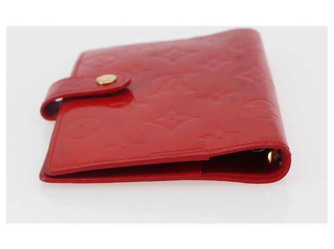 LOUIS VUITTON Cubierta de Planificador PM Monogram Vernis Roja R21003 Auth 145054 - vista 5
