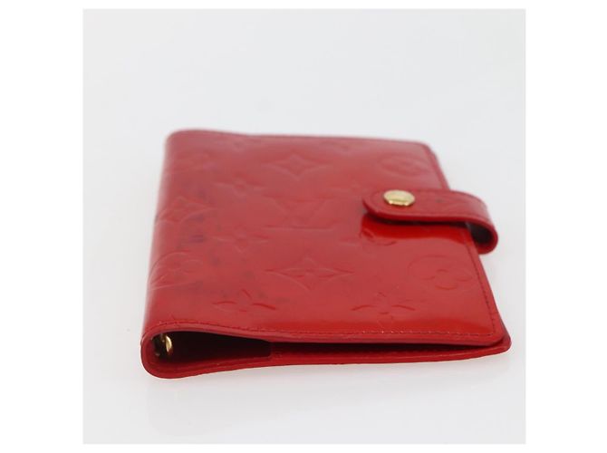 LOUIS VUITTON Cubierta de Planificador PM Monogram Vernis Roja R21003 Auth 145054 - vista 6