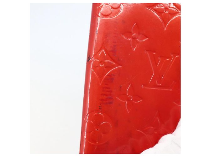 LOUIS VUITTON Cubierta de Planificador PM Monogram Vernis Roja R21003 Auth 145054 - vista 7