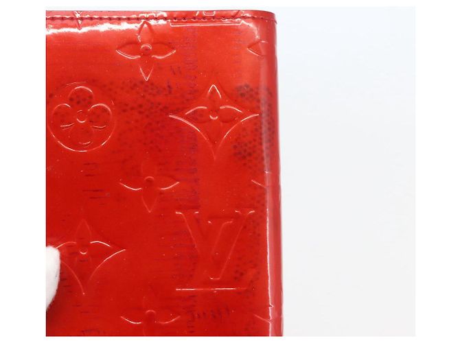 LOUIS VUITTON Cubierta de Planificador PM Monogram Vernis Roja R21003 Auth 145054 - vista 8