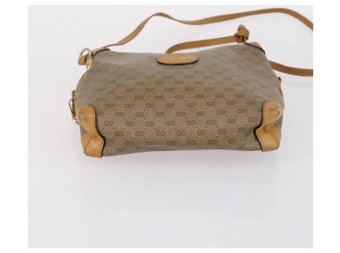 Gucci Bolso de Hombro Micro GG Supreme de Lona y Cuero 4Set Negro Beige Auth gh1007 - vista 11