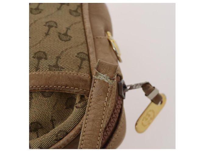 Gucci Bolso de Hombro Micro GG Supreme de Lona y Cuero 4Set Negro Beige Auth gh1007 - vista 21