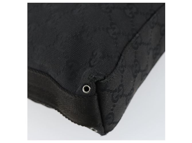 Borsa a Spalla Jackie GG Canvas Gucci Nera Argento 92646 Auth 143584 Nero - vista 17
