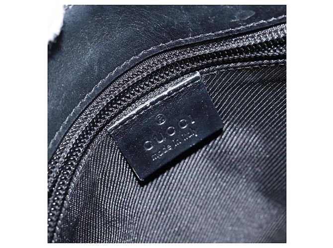 Borsa a Spalla Jackie GG Canvas Gucci Nera Argento 92646 Auth 143584 Nero - vista 18