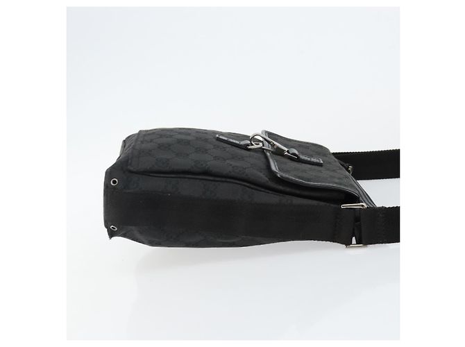 Borsa a Spalla Jackie GG Canvas Gucci Nera Argento 92646 Auth 143584 Nero - vista 3