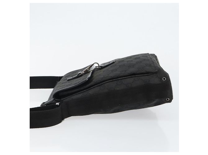 Borsa a Spalla Jackie GG Canvas Gucci Nera Argento 92646 Auth 143584 Nero - vista 4