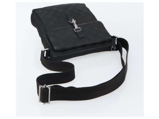 Borsa a Spalla Jackie GG Canvas Gucci Nera Argento 92646 Auth 143584 Nero - vista 7