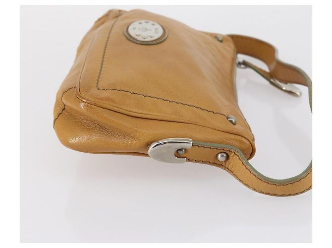 BALLY Borsa a Mano in Tela e Pelle 2 Pezzi Beige Bianco Auth am9153 - vista 12