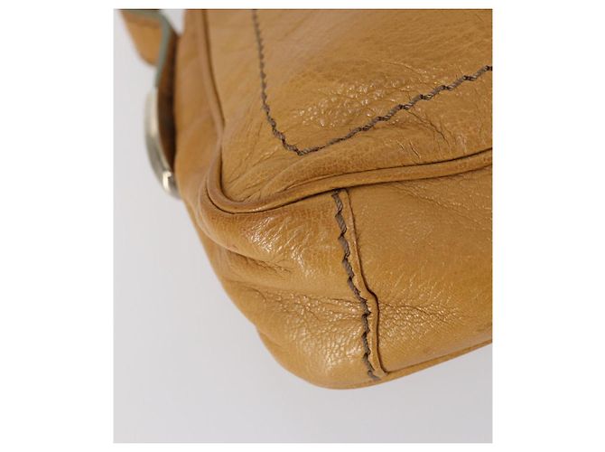 BALLY Borsa a Mano in Tela e Pelle 2 Pezzi Beige Bianco Auth am9153 - vista 16