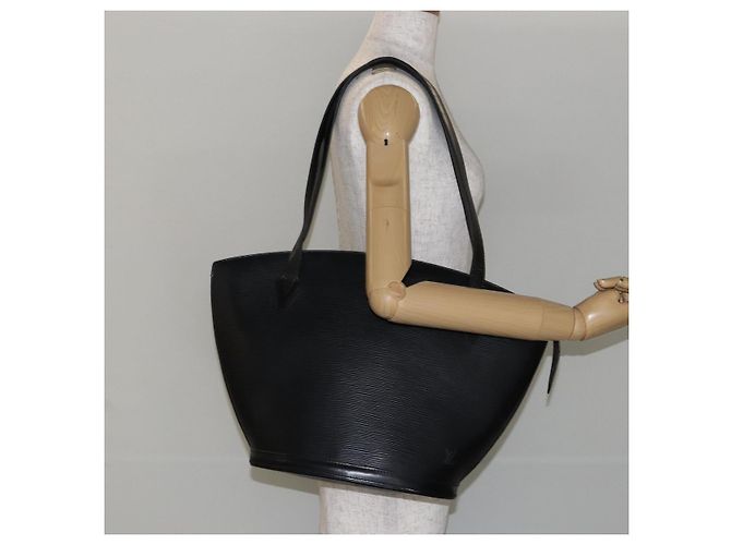 LOUIS VUITTON Borsa da Shopping Epi Saint Jacques Nera M52262 LV Auth 143543 Nero - vista 22