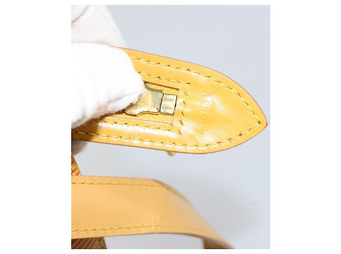 LOUIS VUITTON Borsa Lunga con Manici Saint Jacques Epi Gialla M52339 LV Auth th6426 Giallo - vista 12
