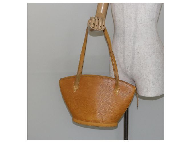 LOUIS VUITTON Borsa Lunga con Manici Saint Jacques Epi Gialla M52339 LV Auth th6426 Giallo - vista 21