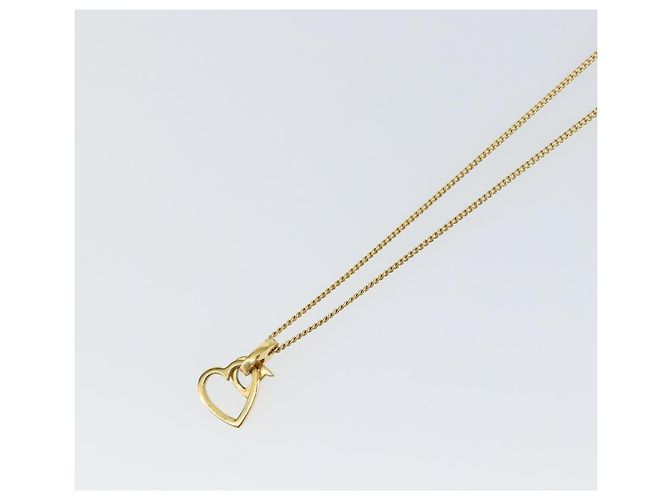 Collana Christian Dior metallo oro Auth sw1622 D'oro - vista 10