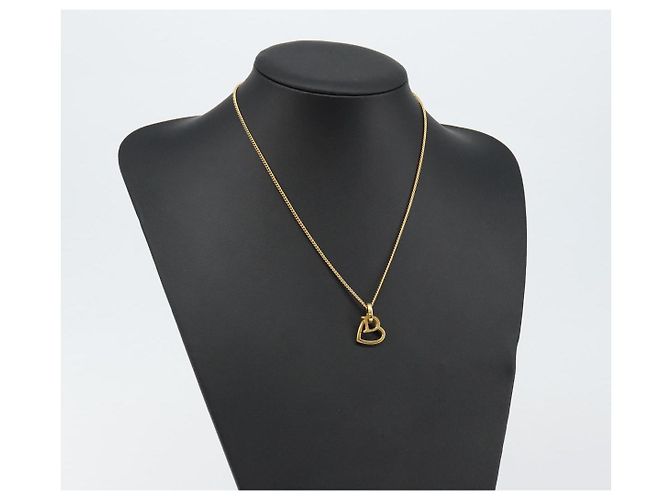 Collana Christian Dior metallo oro Auth sw1622 D'oro - vista 13