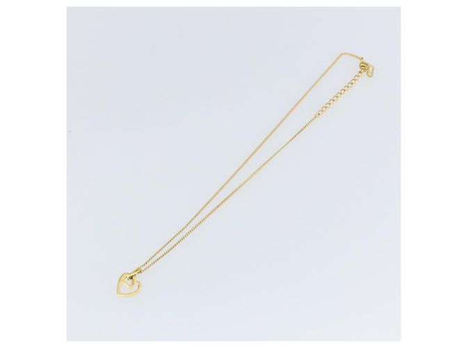 Collana Christian Dior metallo oro Auth sw1622 D'oro - vista 2