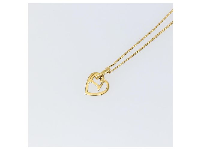 Collana Christian Dior metallo oro Auth sw1622 D'oro - vista 3