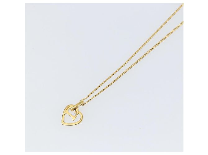 Collana Christian Dior metallo oro Auth sw1622 D'oro - vista 4