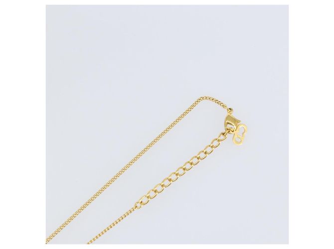 Collana Christian Dior metallo oro Auth sw1622 D'oro - vista 6