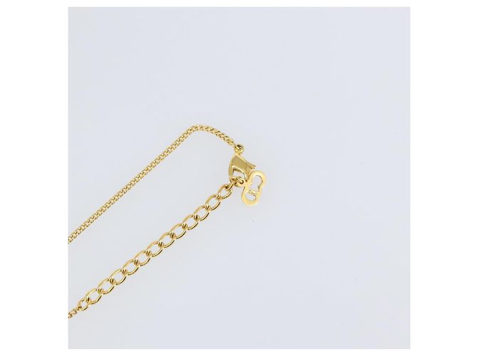 Collana Christian Dior metallo oro Auth sw1622 D'oro - vista 7