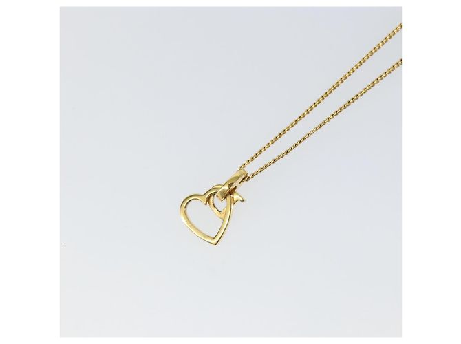Collana Christian Dior metallo oro Auth sw1622 D'oro - vista 9