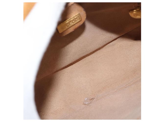 Gucci Borsa a Spalla Micro GG Supreme PVC Beige Oro 001 56 0860 Auth BA6743 D'oro - vista 11