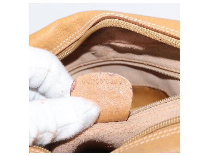 Gucci Borsa a Spalla Micro GG Supreme PVC Beige Oro 001 56 0860 Auth BA6743 D'oro - vista 12