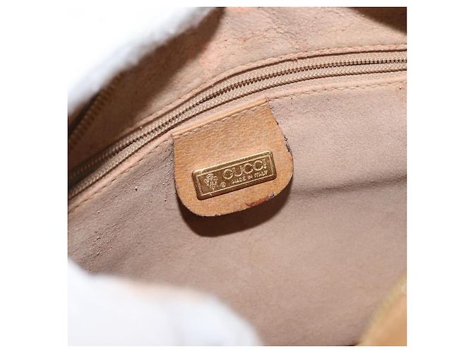 Gucci Borsa a Spalla Micro GG Supreme PVC Beige Oro 001 56 0860 Auth BA6743 D'oro - vista 18