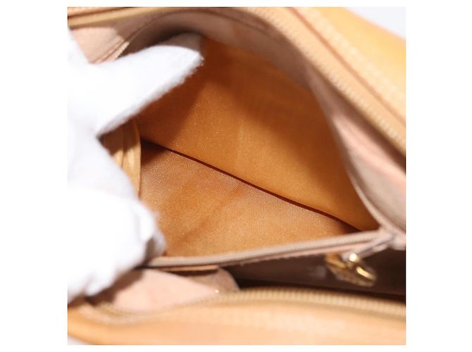 Gucci Borsa a Spalla Micro GG Supreme PVC Beige Oro 001 56 0860 Auth BA6743 D'oro - vista 21