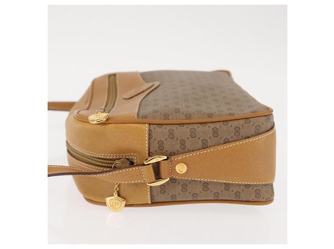 Gucci Borsa a Spalla Micro GG Supreme PVC Beige Oro 001 56 0860 Auth BA6743 D'oro - vista 4